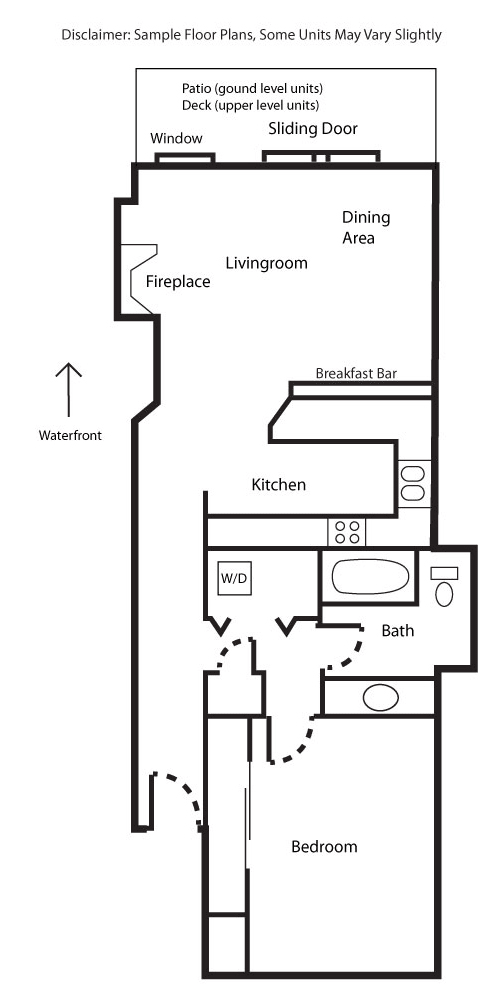 Large One Bedroom Floorplan