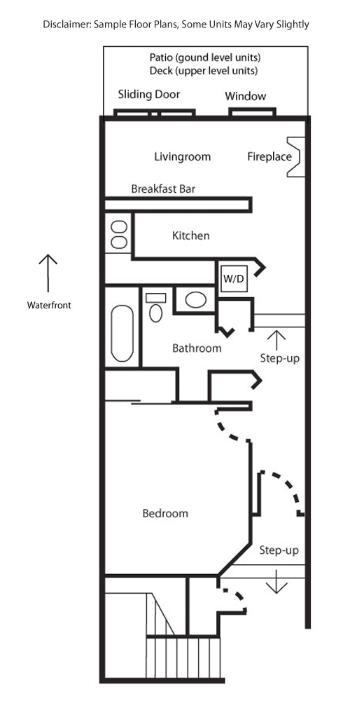 Small One Bedroom Floorplan
